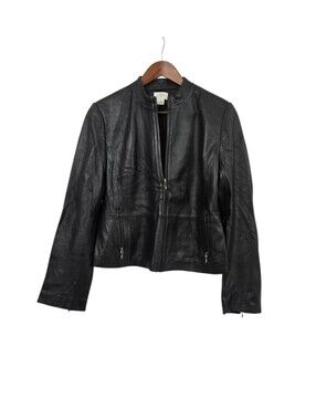 Loft Y2K Leather Moto Jacket